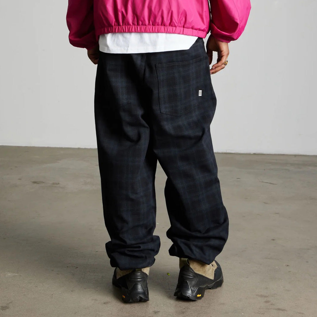 Cromer Plaid Pant - Black