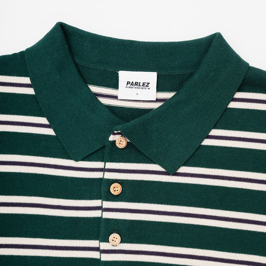 Crossfield L/S Polo Knit - Deep Green