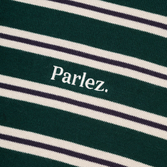 Crossfield L/S Polo Knit - Deep Green