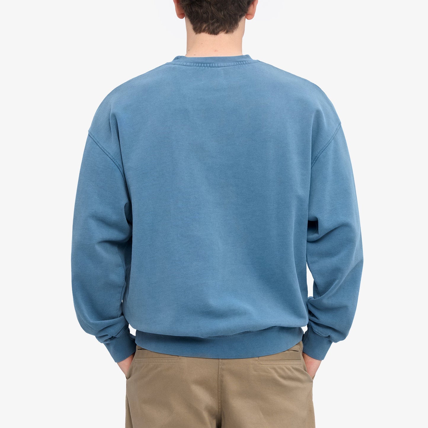 Organic Oversized Crew - Faded Indigo
