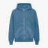 Organic Oversized Zip Hood - Faded Indigo