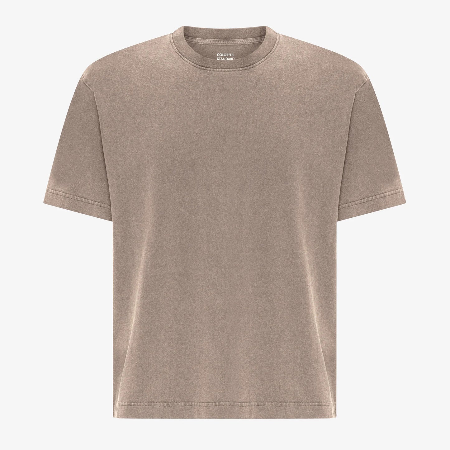Heavy Organic Boxy Tee - Faded Khaki