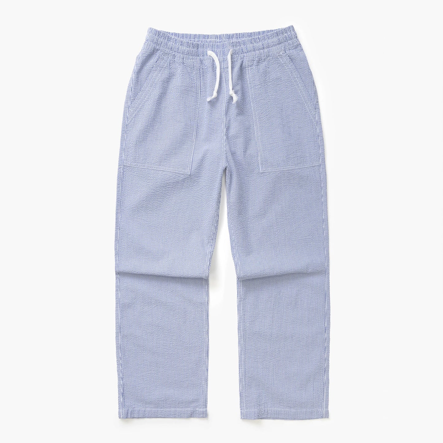 Seersucker Chef Pants - Navy Stripe
