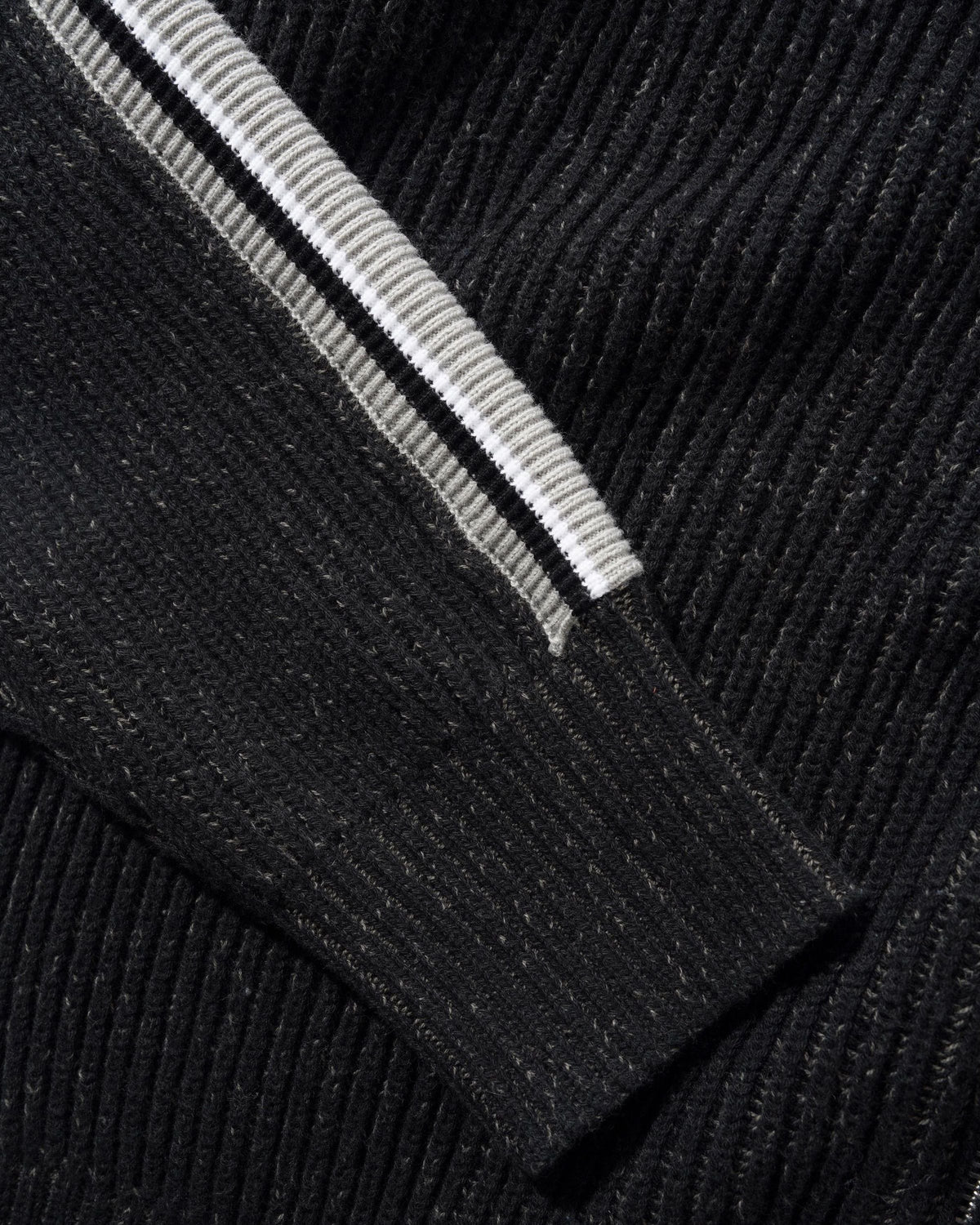 Club Zip-Thru Knit - Black