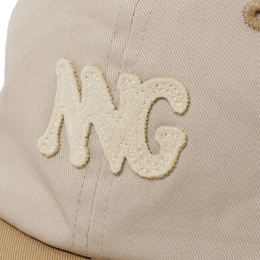 Cotton Twill Bi-Color Cap - Beige