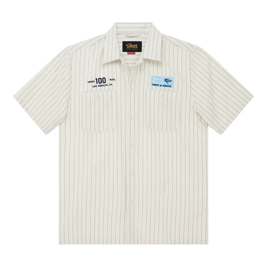 Forecourt Stripe Shirt - Dirty White