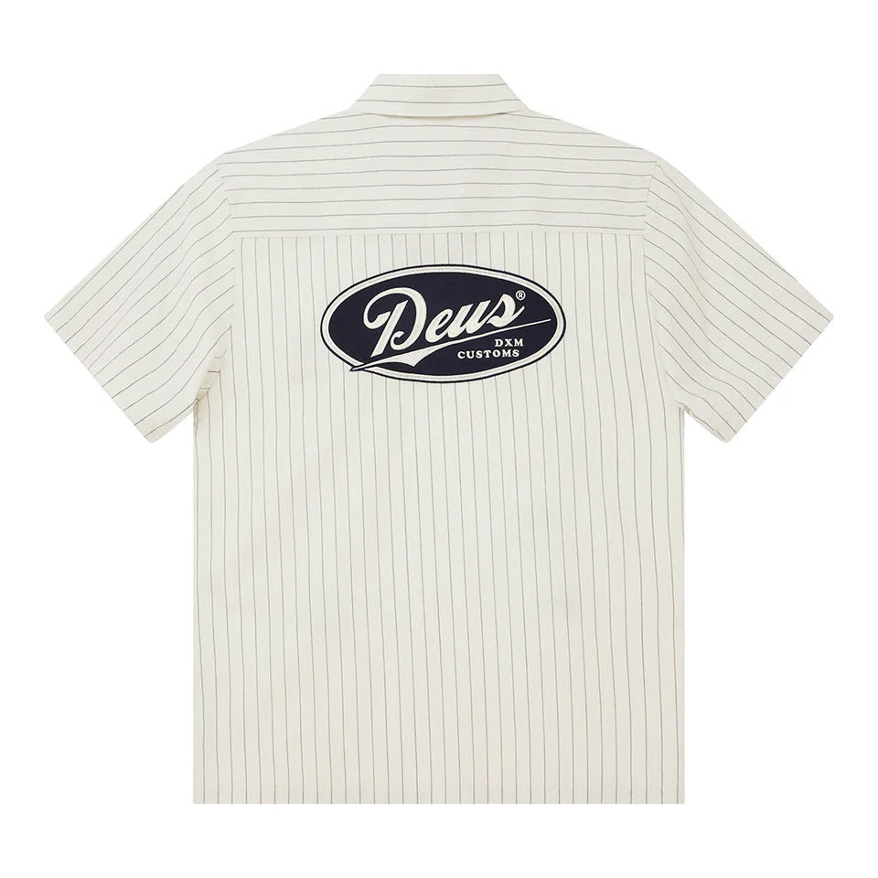 Forecourt Stripe Shirt - Dirty White