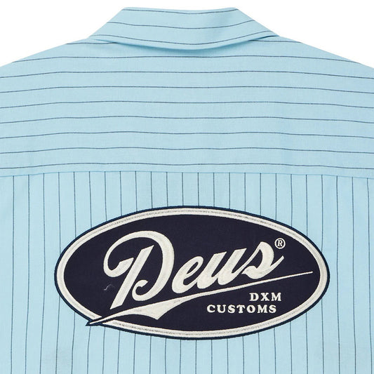 Forecourt Stripe Shirt - Sky Blue
