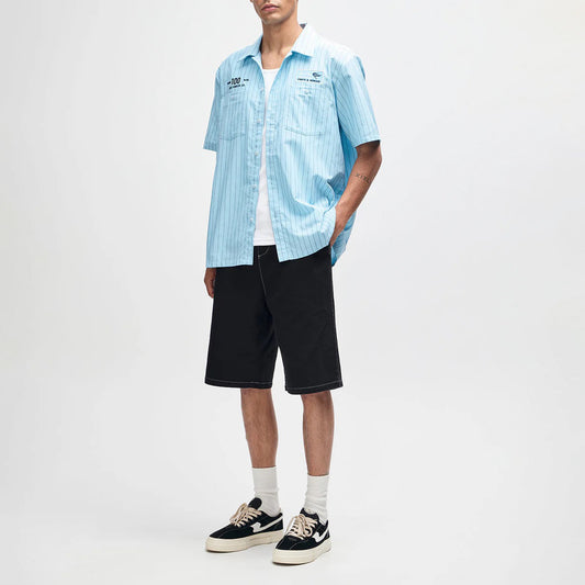 Forecourt Stripe Shirt - Sky Blue