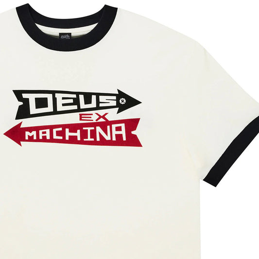 Arrows Ringer Tee - Pristine White