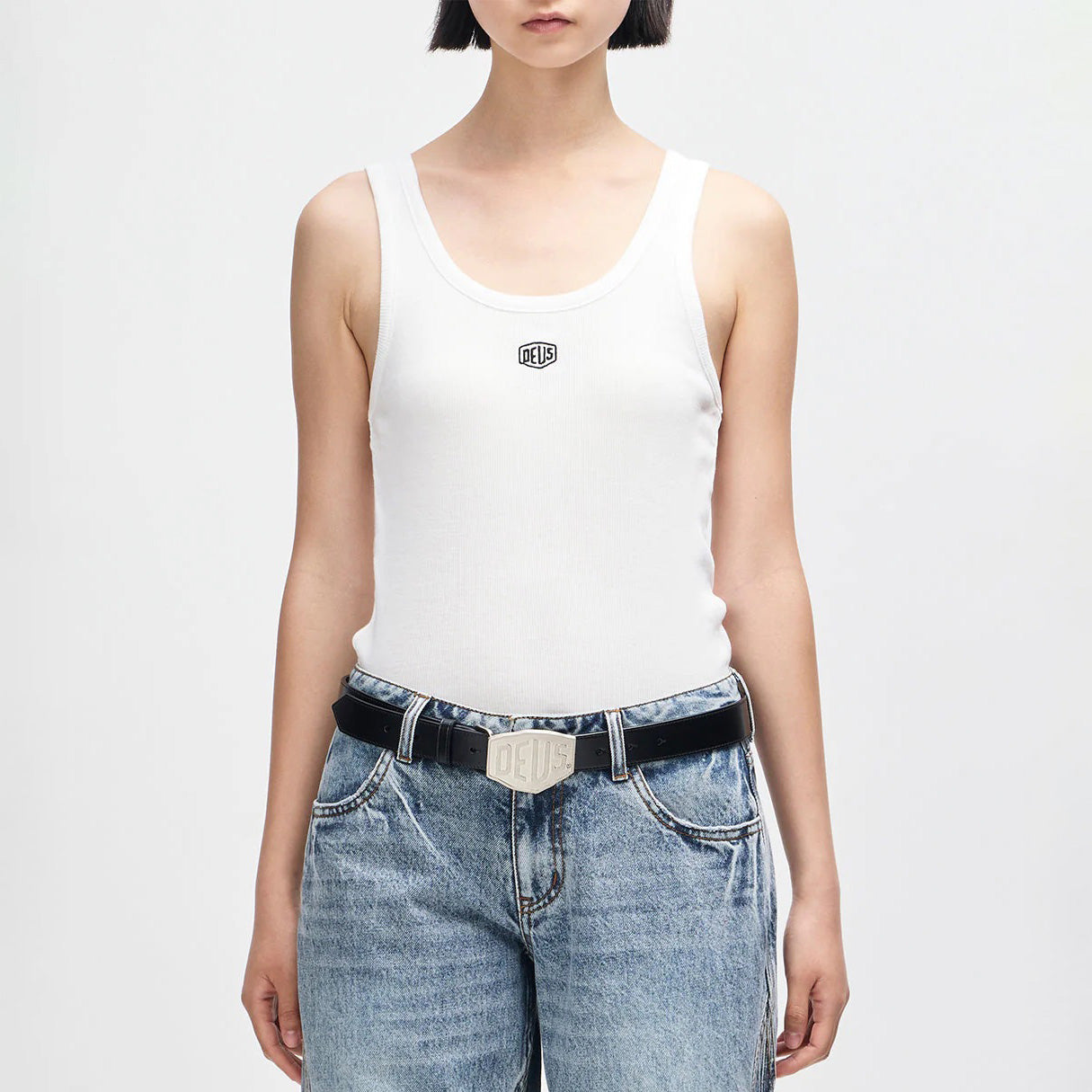 Women's June Shield Tank - Vintage White