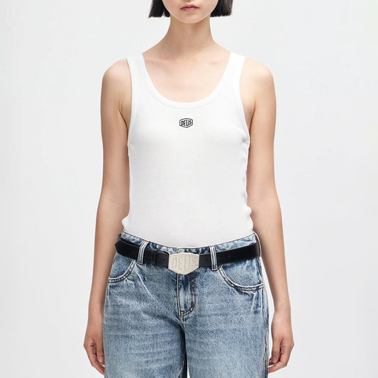 Women's June Shield Tank - Vintage White