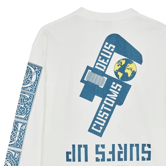 L/S Swell Maps OS Tee - Vintage White