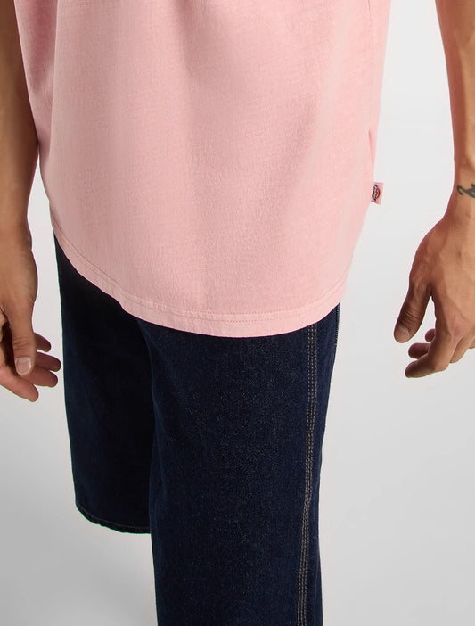 Buchtell SS Tee - Bridal Rose