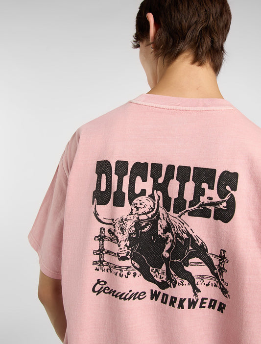 Buchtell SS Tee - Bridal Rose