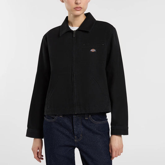 Women's Unlined Canvas Painter Jacket - Black