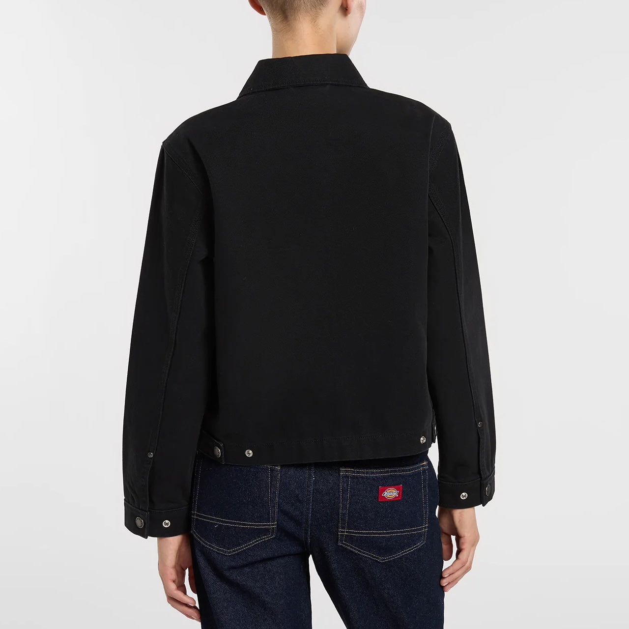 Women's Unlined Canvas Painter Jacket - Black