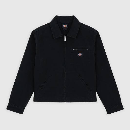Women's Unlined Canvas Painter Jacket - Black