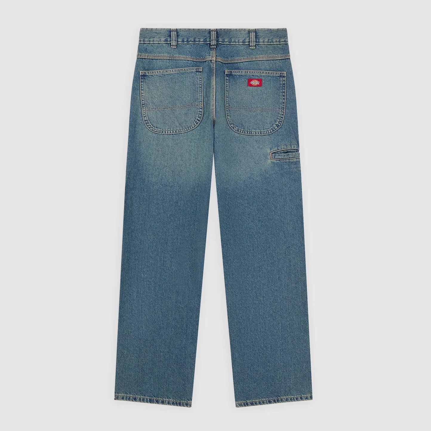 958 Baggy Tapered Work Jeans - Khaki Tinted Blue