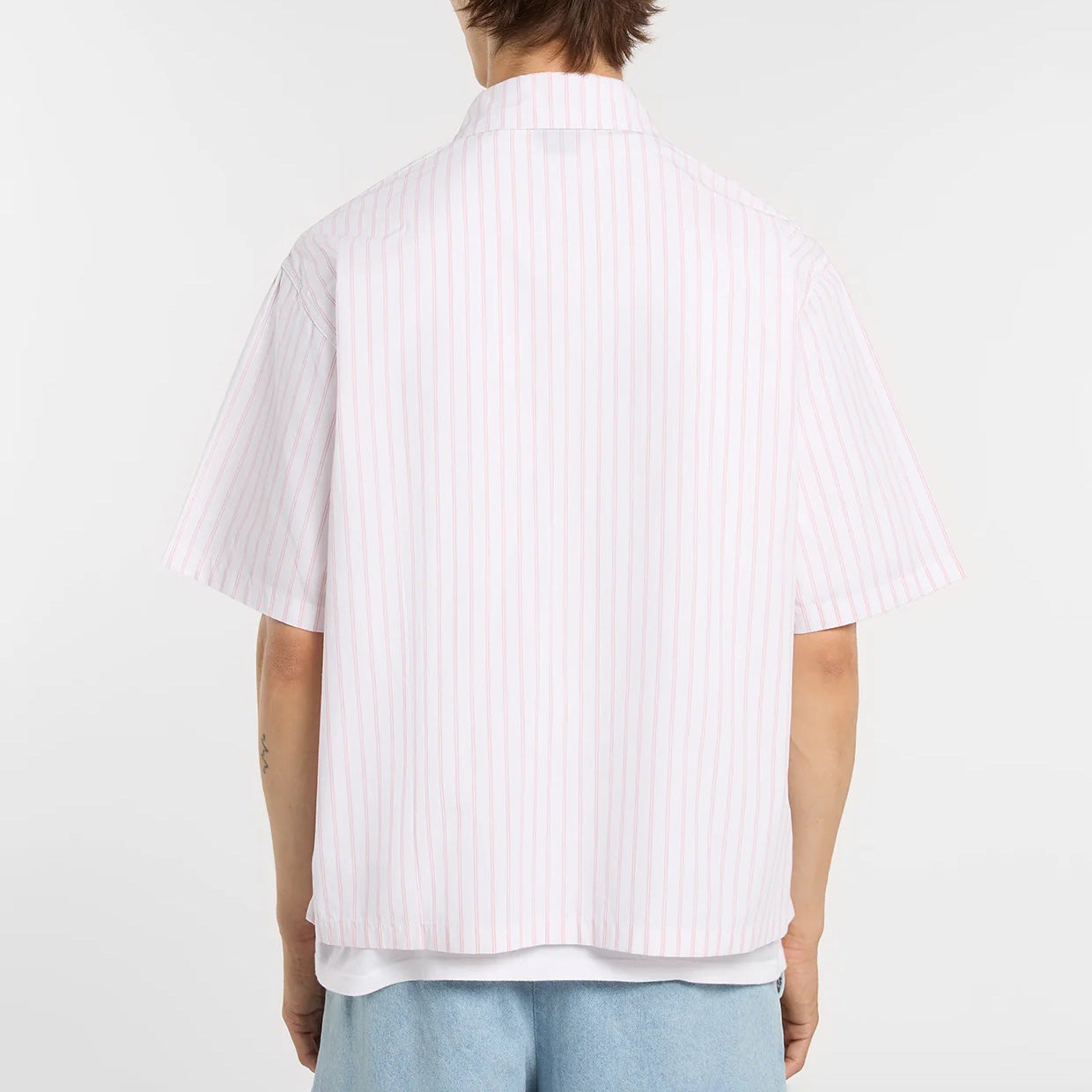 Venedocia Stripe SS Shirt - White