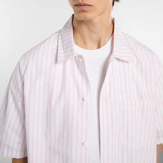 Venedocia Stripe SS Shirt - White