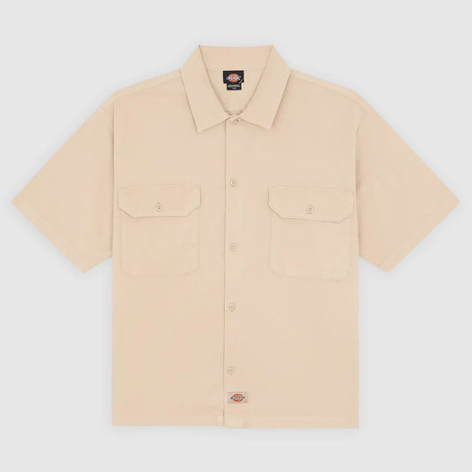 247 Garment Dye SS Work Shirt - Stone