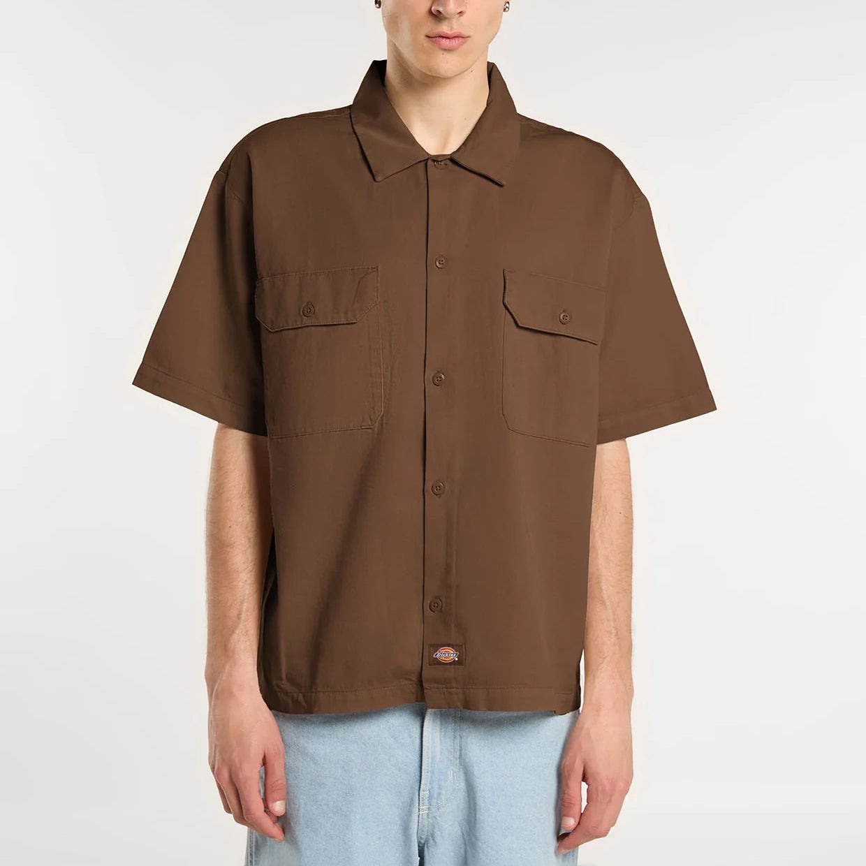 247 Garment Dye SS Work Shirt - Timber Brown