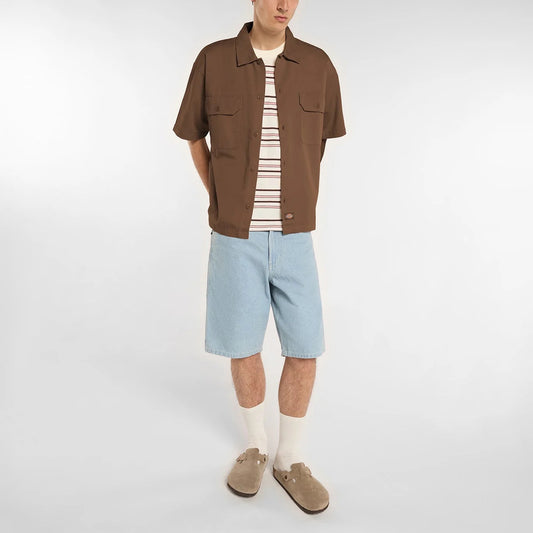 247 Garment Dye SS Work Shirt - Timber Brown