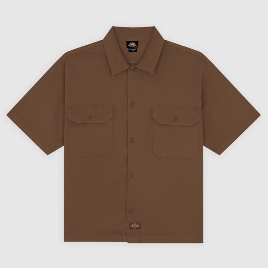247 Garment Dye SS Work Shirt - Timber Brown