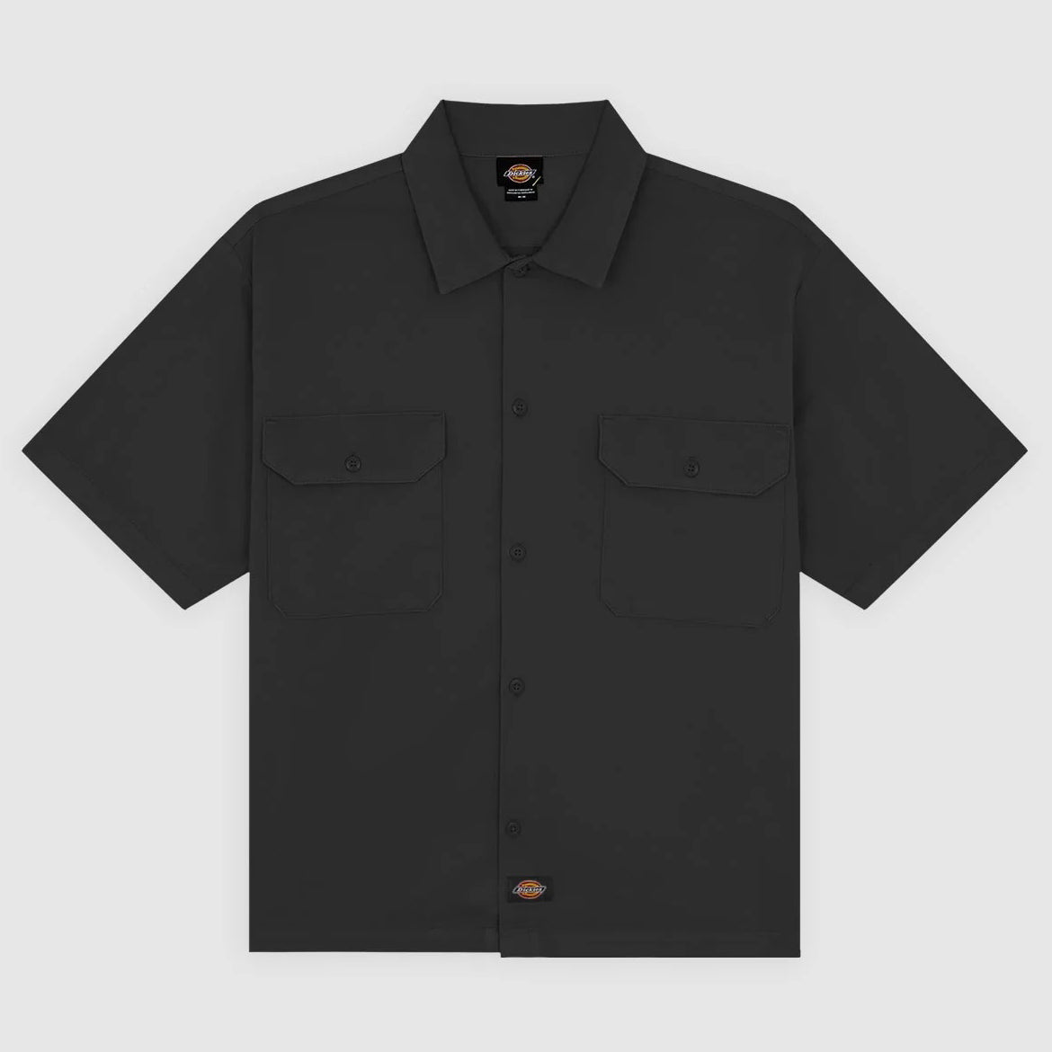 247 Garment Dye SS Work Shirt - Black