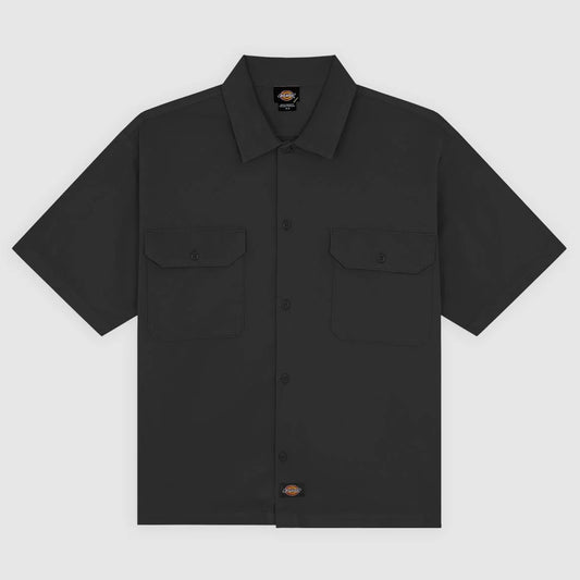 247 Garment Dye SS Work Shirt - Black