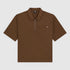Cadiz Quarter Zip SS Shirt - Timber Brown