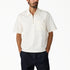 Cadiz Quarter Zip SS Shirt - Egret