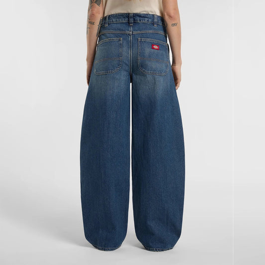 Women's Maricopa Low Waist Barrel Jeans - Mid Blue Fade Wash