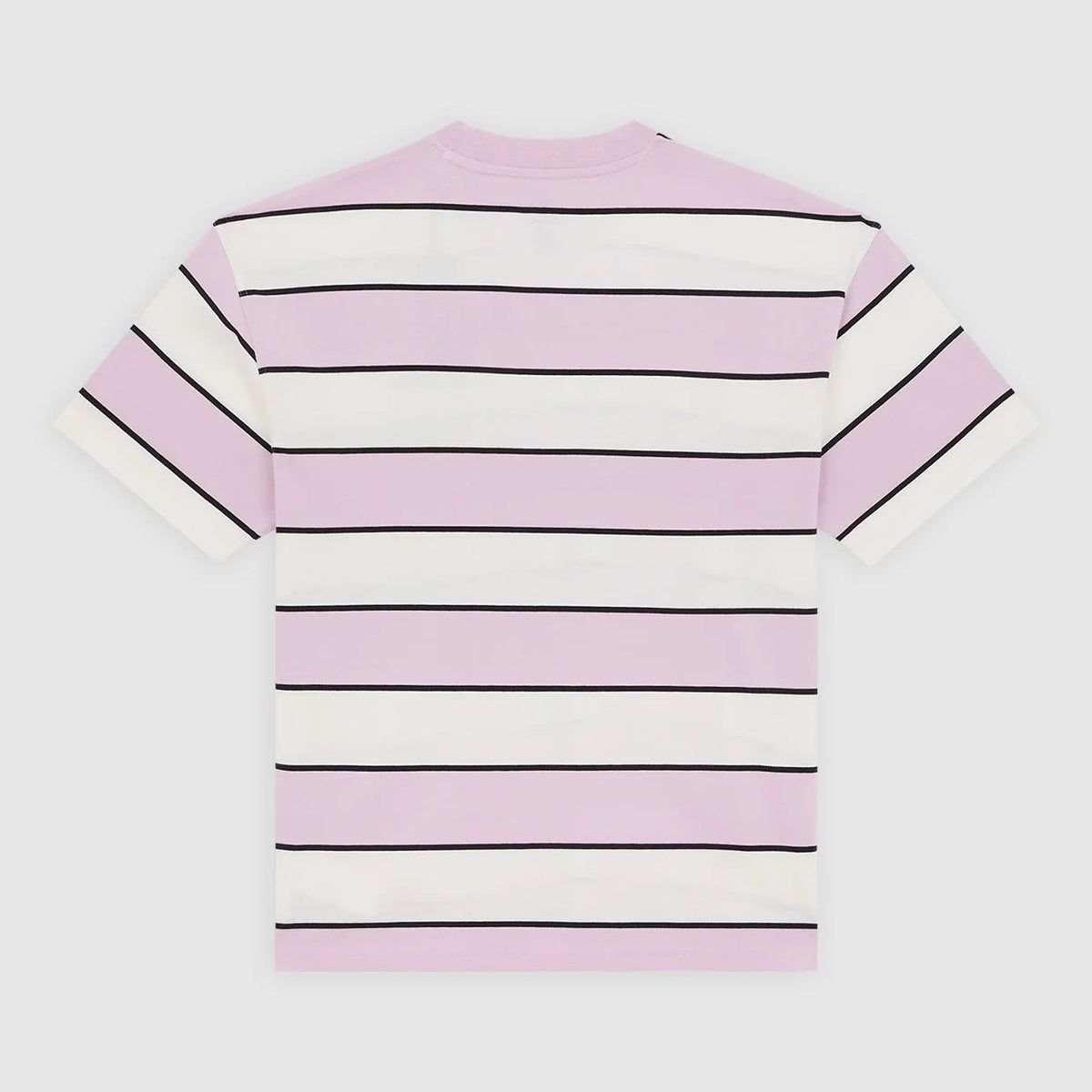 Embroidery Stripe SS Tee - Ecru
