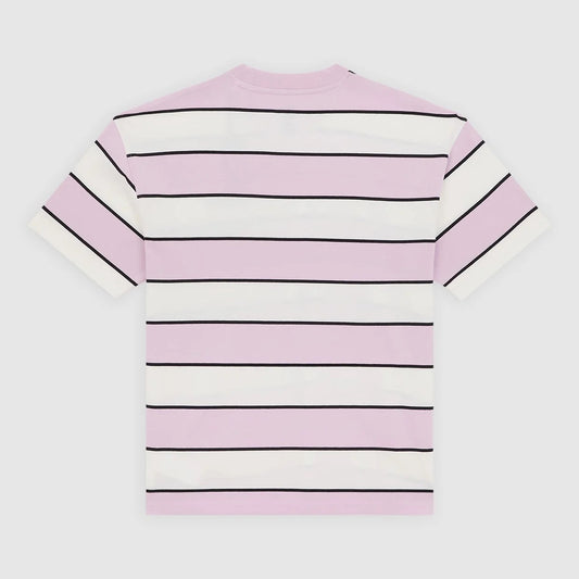 Embroidery Stripe SS Tee - Ecru