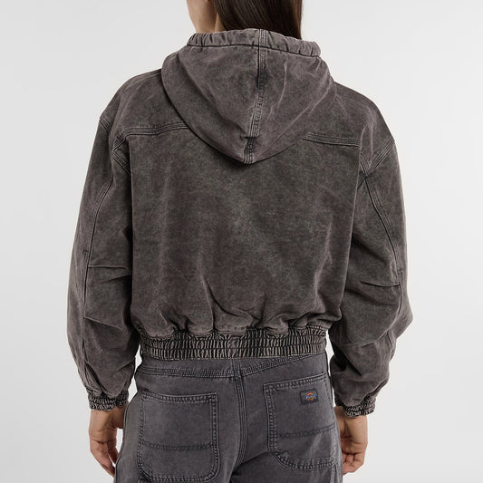 Women's Peoria Canvas Hooded Jacket - Charcoal
