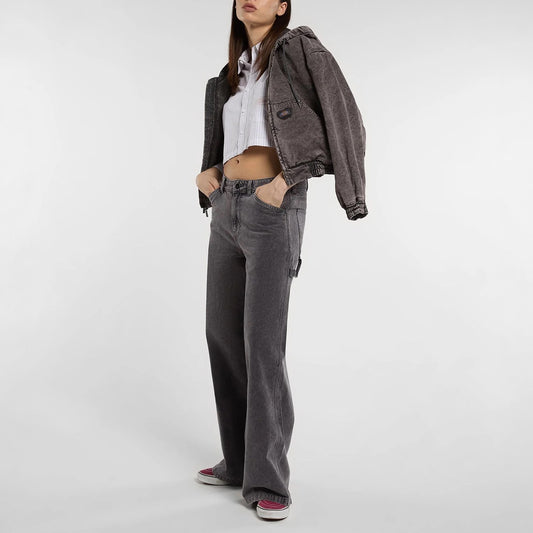 Women's Peoria Canvas Hooded Jacket - Charcoal