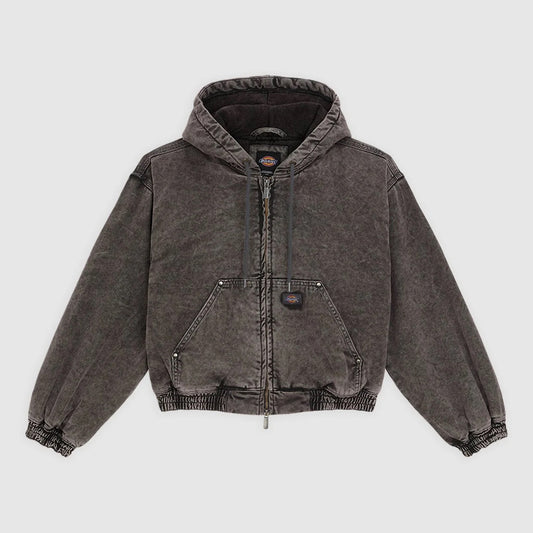 Women's Peoria Canvas Hooded Jacket - Charcoal