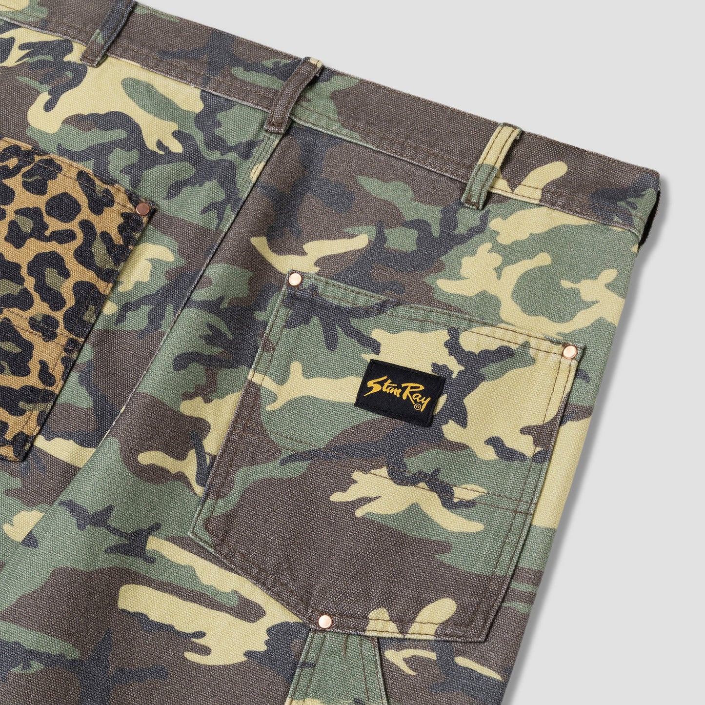 Double Knee Pant - Woodland / Leopard Mix