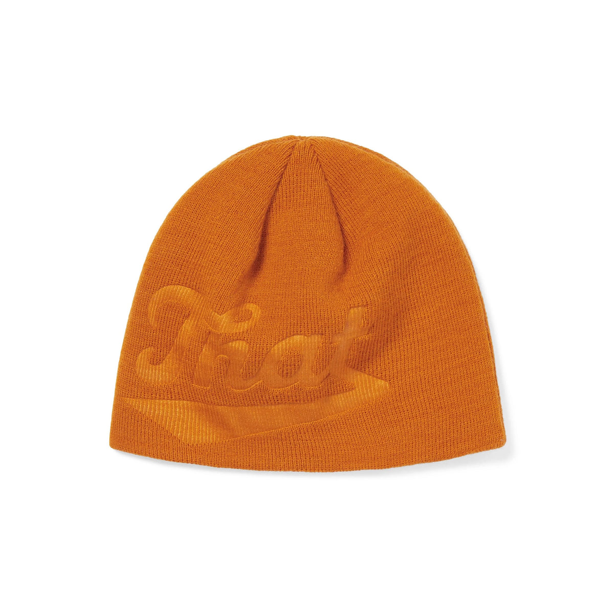 Debossed That No-Cuff Beanie - Tangerine