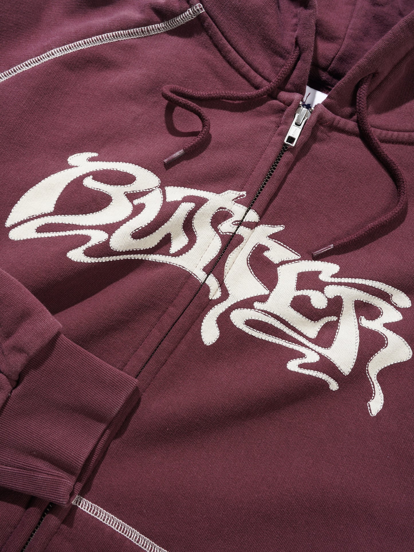 Drummer Zip-Thru Hood - Washed Rhubarb