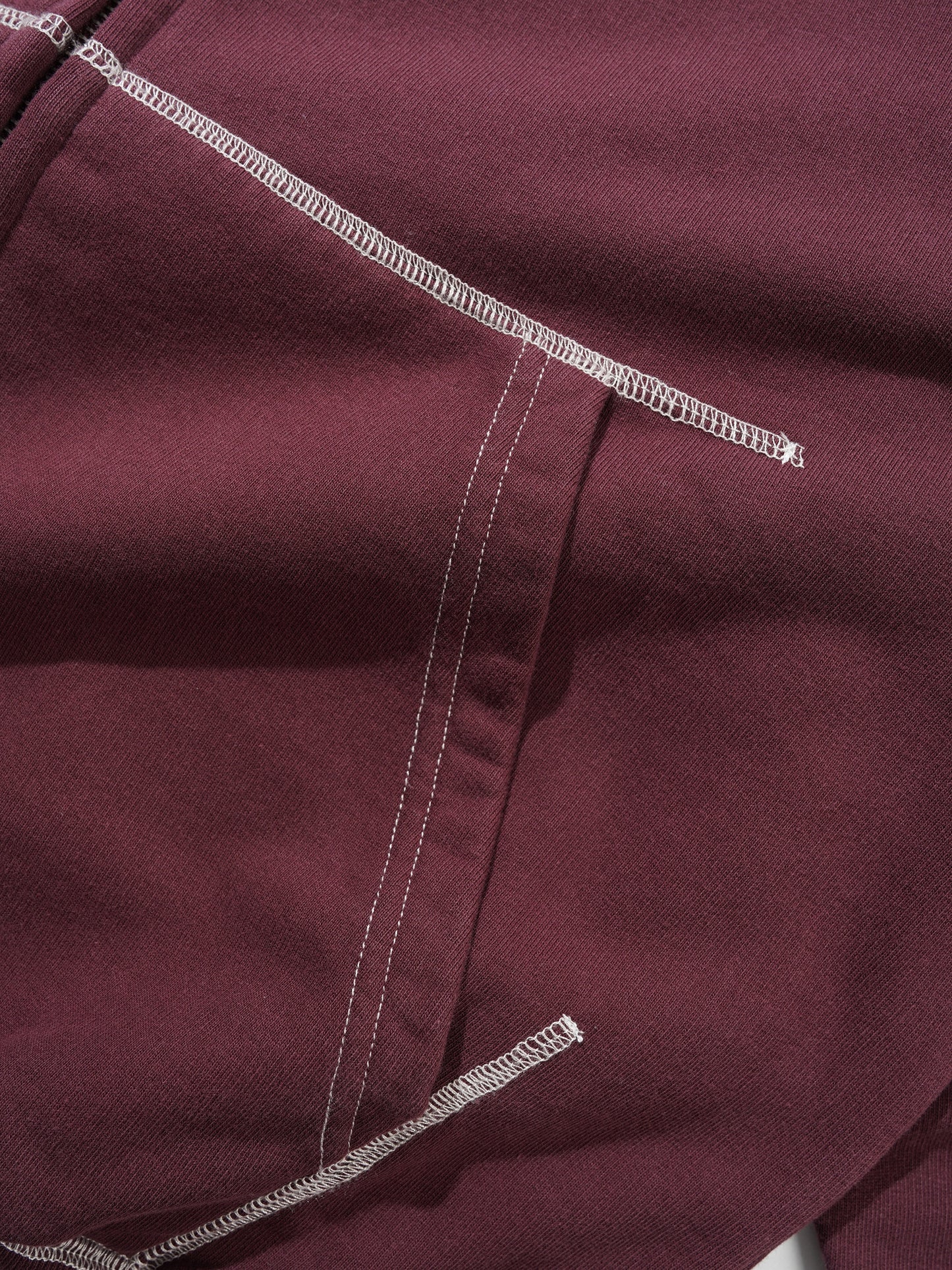 Drummer Zip-Thru Hood - Washed Rhubarb
