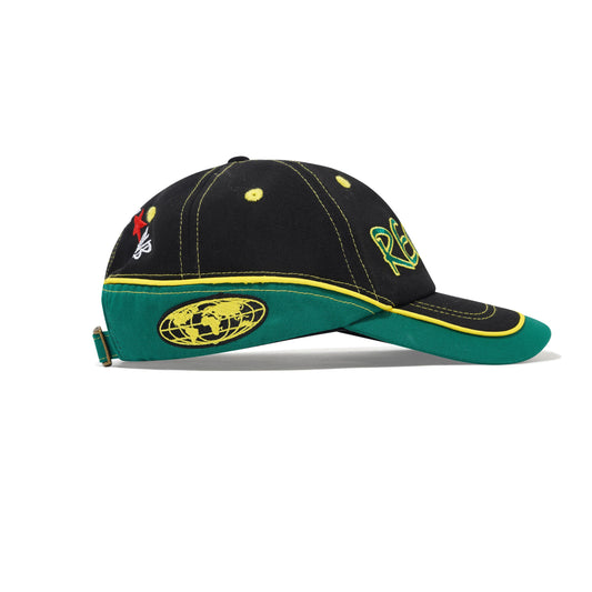 Dub 6 Panel Cap - Black / Green