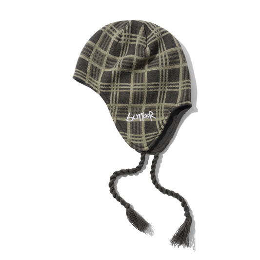 Ear Flap Beanie - Plaid