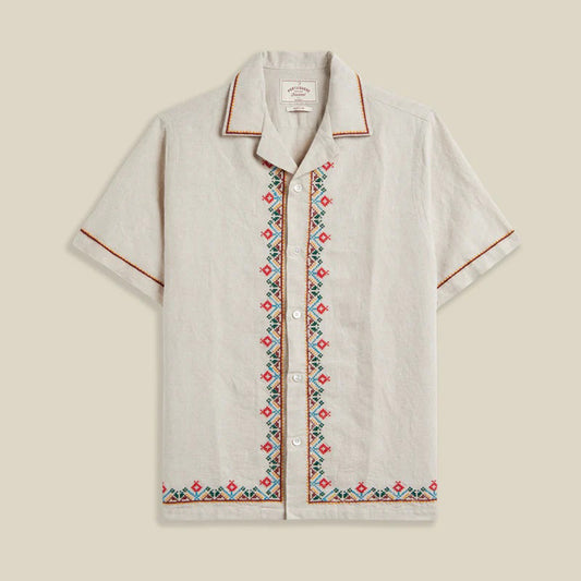 Folclore Embroidery Shirt - Natural / Multi
