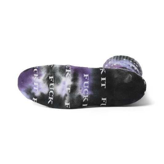 Fuck It Tiedye Sock - Purple