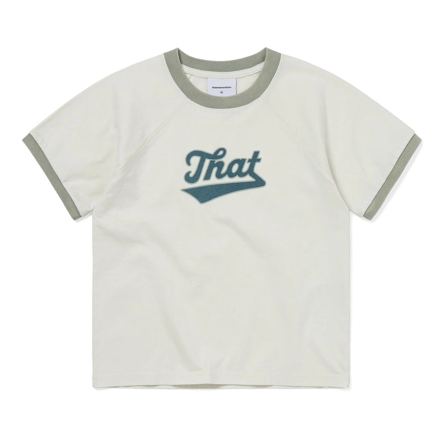 W’ Faded Raglan Tee - Yellow / Green