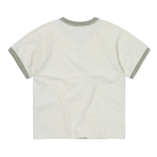 W’ Faded Raglan Tee - Yellow / Green