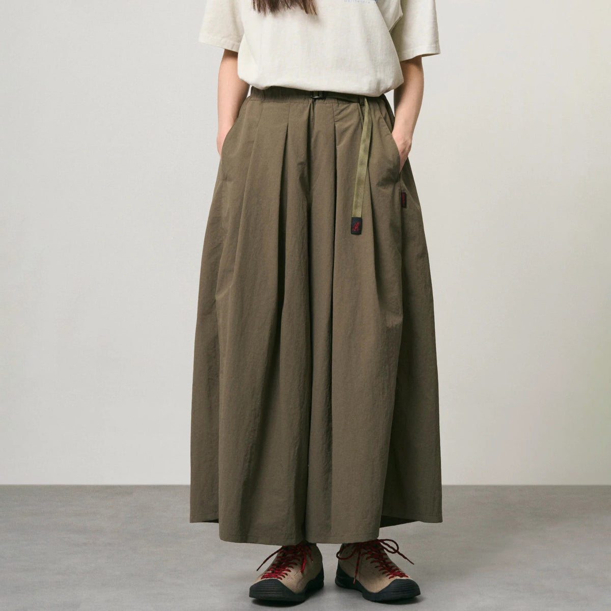 Women's Nylon Flare Pant - Burnt Olive